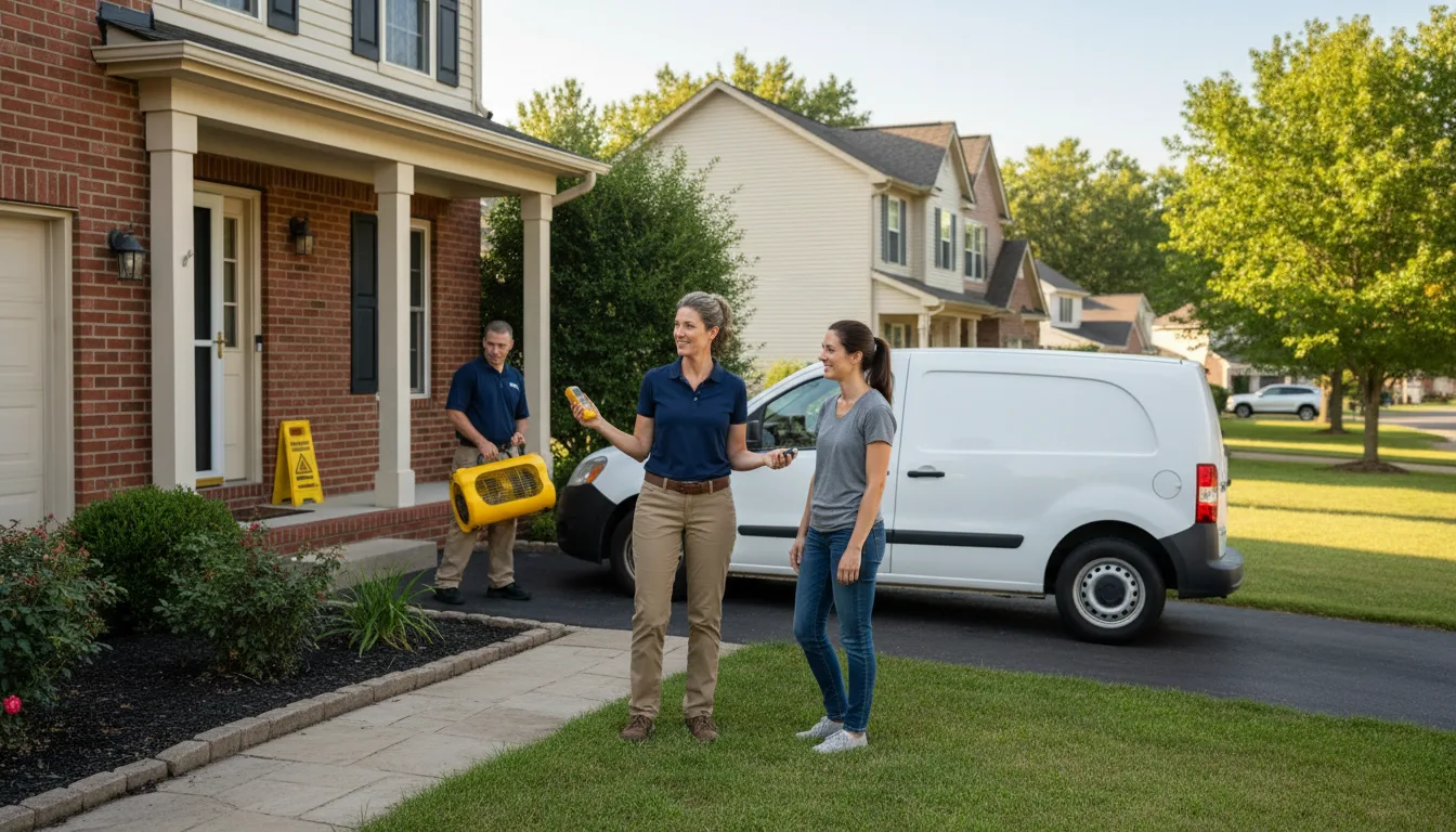 Residential water damage restoration in Clay Center, OH